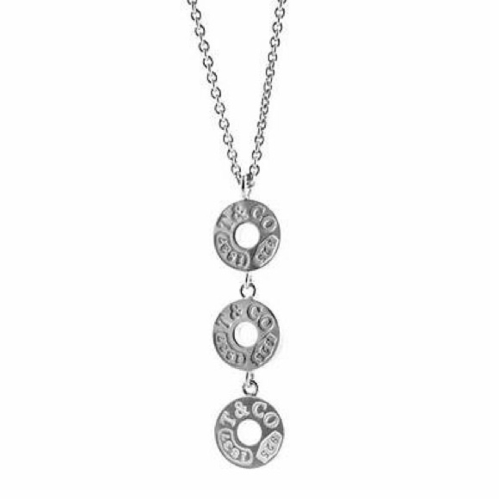 Tiffany and Co Three Drop Circle Pendant Necklace